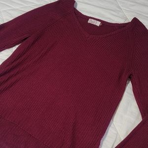 Dark Pink Oversized Sweater
